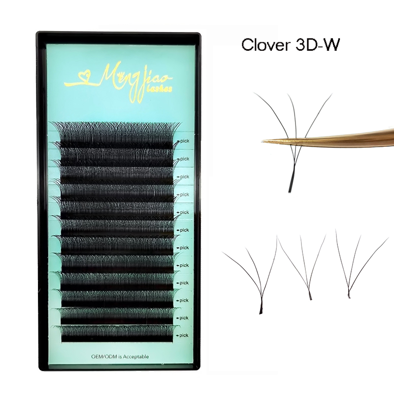 Eyelash Extension Logo - Clover W Wimpernverlängerung 3D vorgefertigte Volumenwimpern