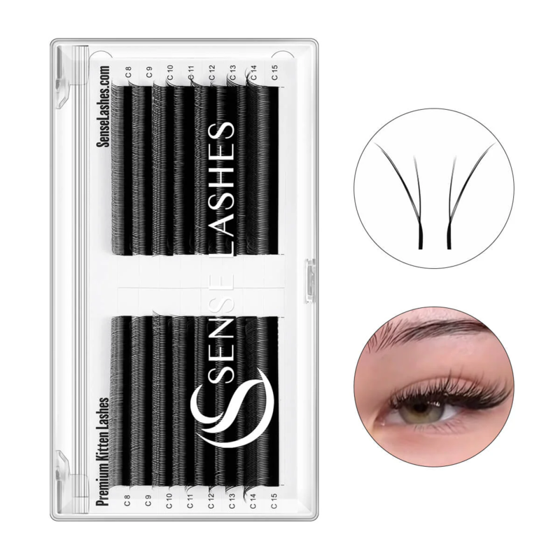 Eyelash Extension Yy - SENSE LASHES Fox YY-Form-Wimpern 0,07 mm