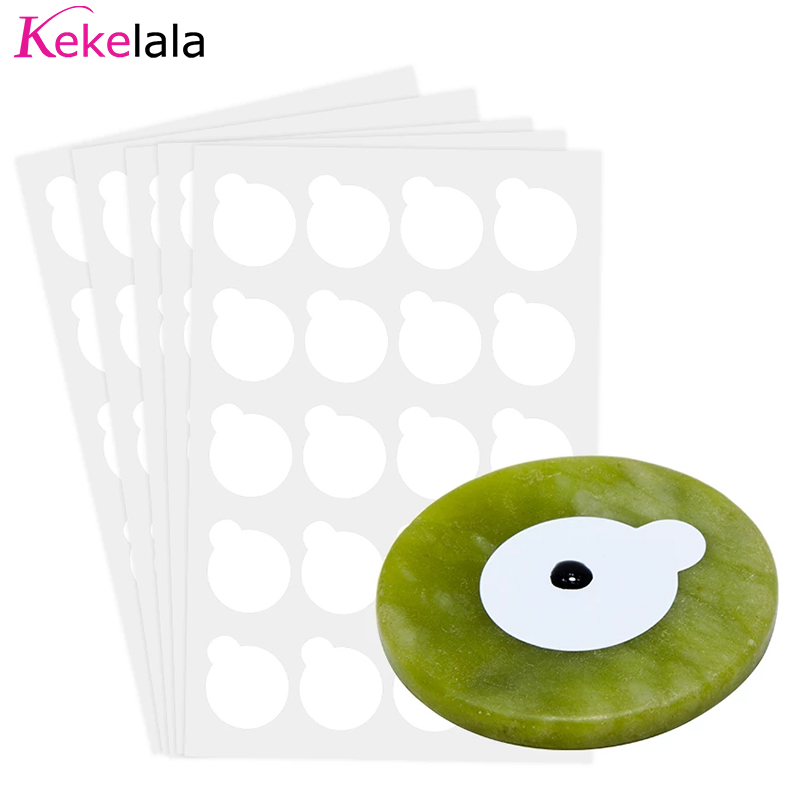 Eyelash Extension Adhesive - 100 Stück Wimpernverlängerungs-Klebeaufkleber, Shim-Papierpads und 1