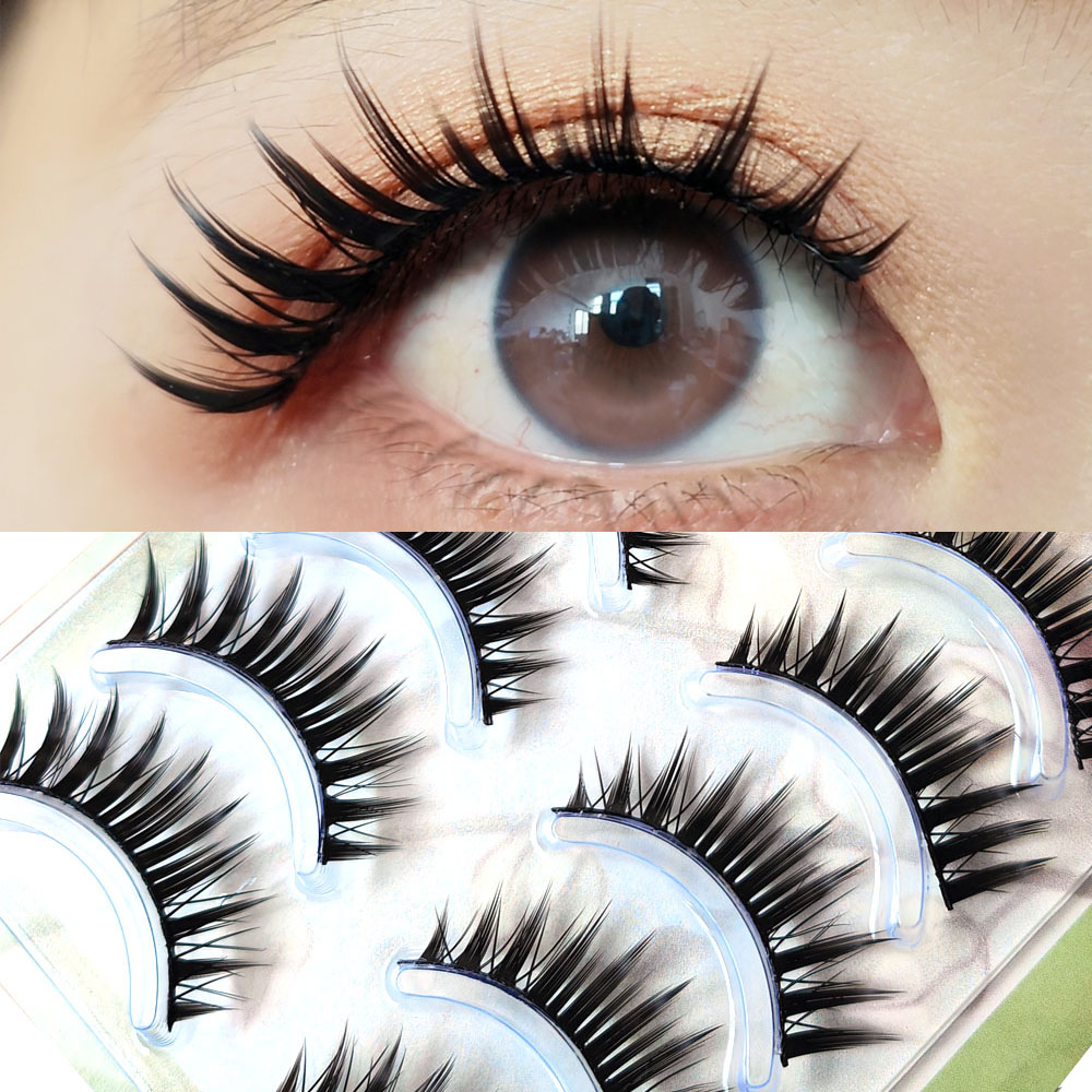 Eyelash Extension Anime - 5 Paar Make-up-falsche Wimpern, dicke falsche