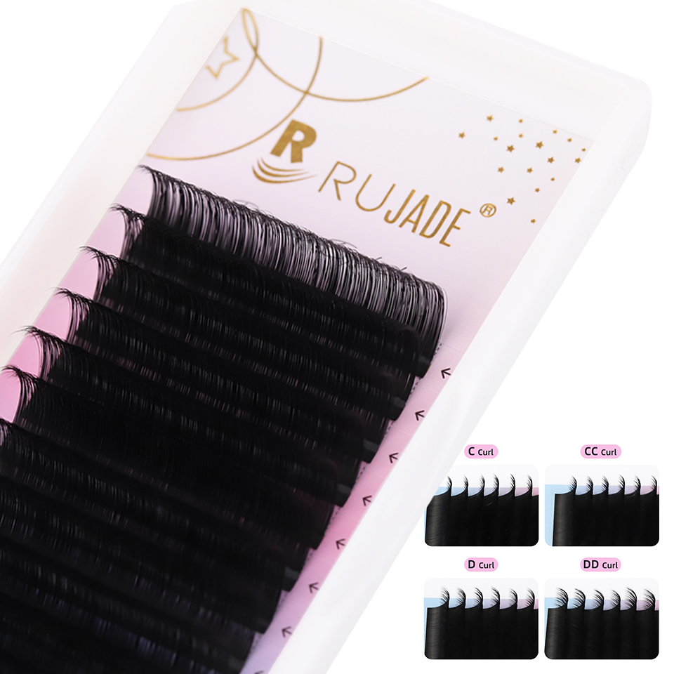Eyelash Extension Korea Natural - RUJADE Russische Volumen-Wimpernverlängerungen C CC D