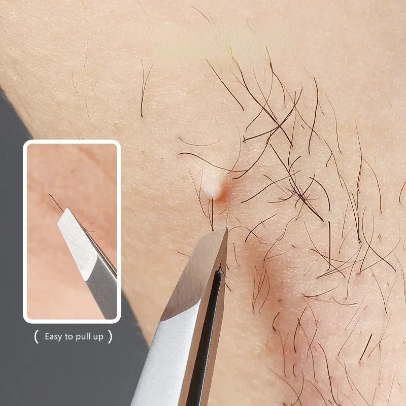 Eyelash Extension For No Eyelid - Edelstahl Schräge Augenbraue Clip Augenbraue Pinzette