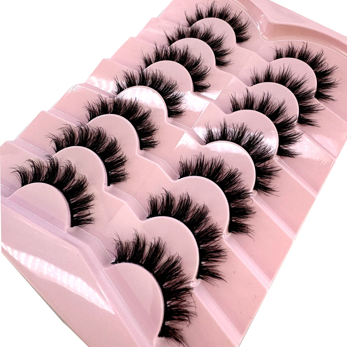 Eyelash Extension Volume Cat Eye - AMSDCN 7 Paar flauschige Cat-Eye-Kunstwimpern aus