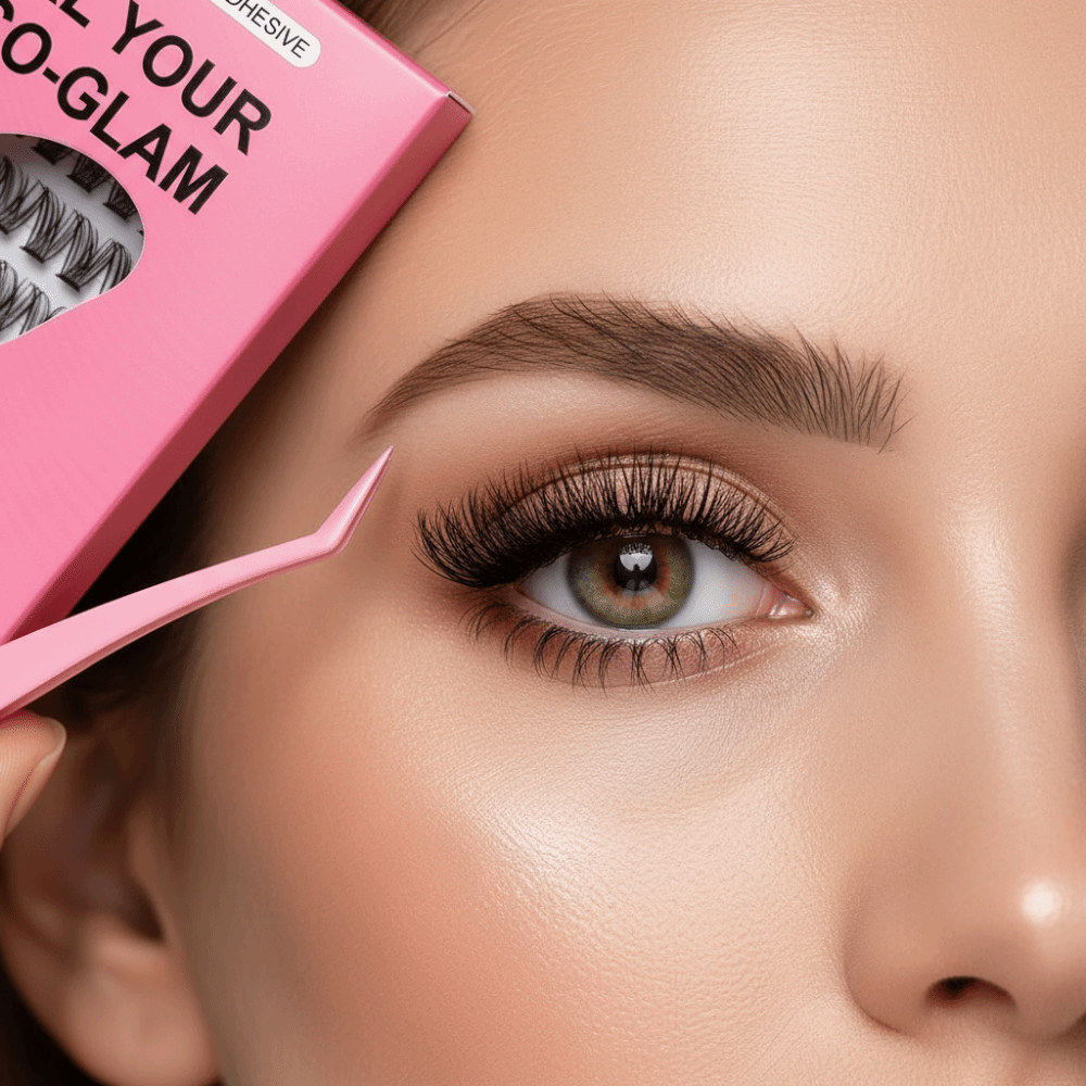 Eyelash Extension Adhesive - Natürlich Aussehende DIY Wimpernverlängerungs-Set Flauschige Selbstklebende