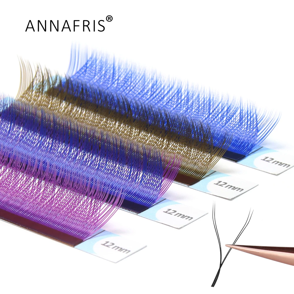 Eyelash Extension Yy - ANNAFRIS C/D Curl YY Lashes Farbe