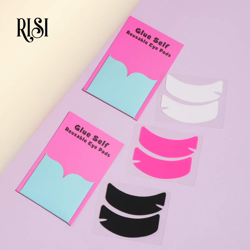 Eyelash Extension Adhesive - RISI Super Sticky Silikon-Augenpads, wiederverwendbare Augenklappen,