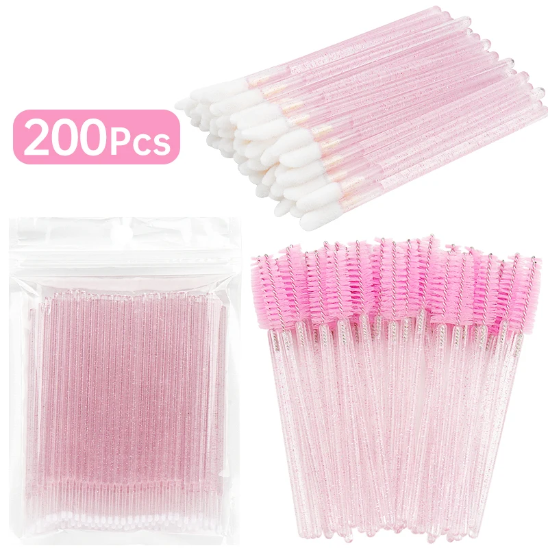 Eyelash Extension Remover - 200-teiliges Make-up-Set für Wimpernverlängerung, spezielles Mikropinsel