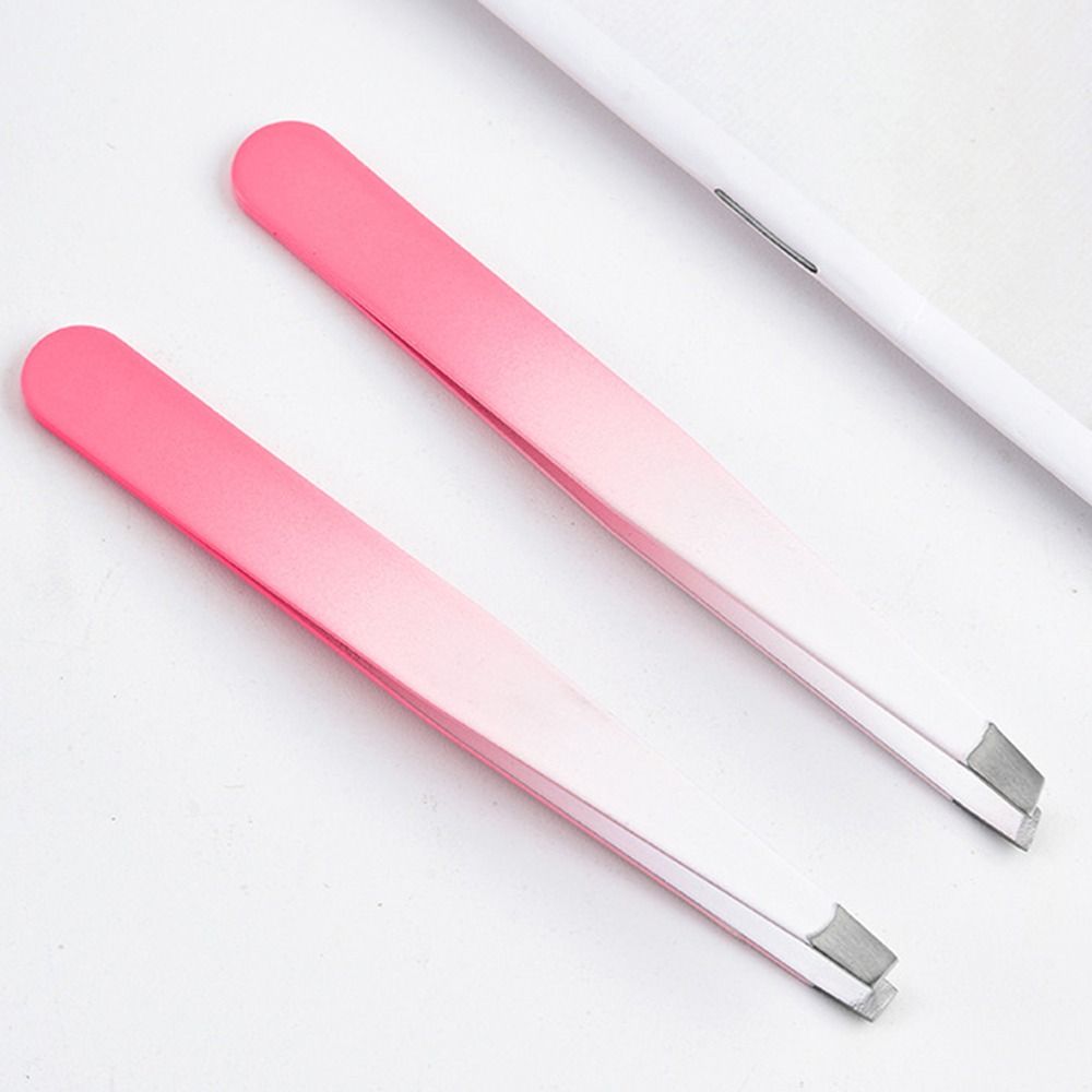Eyelash Extension Remover - Bunte Augenbrauenzange Haarentfernung Mehrzweck-Schrägspitzen-Pinzette Wimpernverlängerung Edelstahl