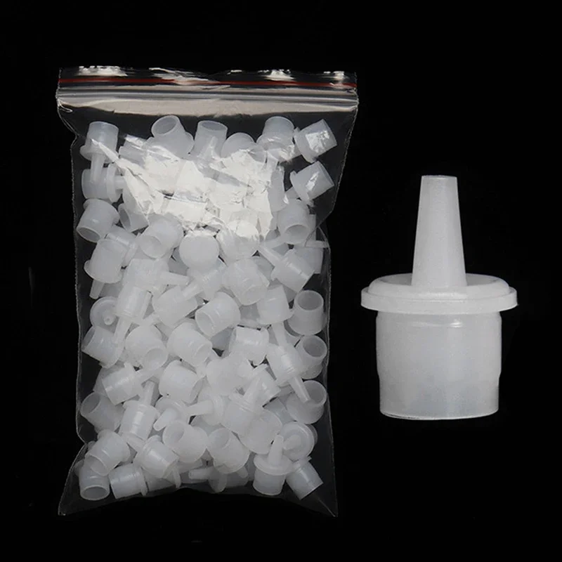 Eyelash Extension Adhesive - vvocci 20 Stück Wimpernverlängerungs-Klebstoffbehälter, Einzelwimpern-Klebstofftöpfchen, Düsenhalter,