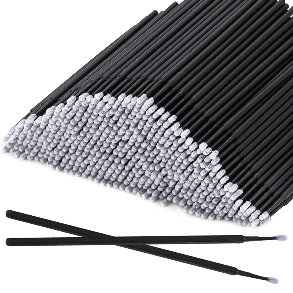 Eyelash Extension Remover - 300 Stück Einweg-Mikrobürsten für die Wimpernreinigung,