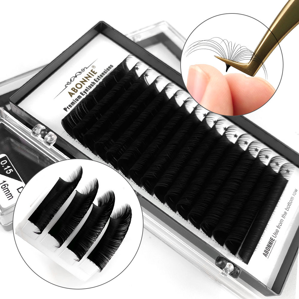 Eyelash Extension Anime - Abonnie Wimpernverlängerung, Seide, weich, Profis, individuelle