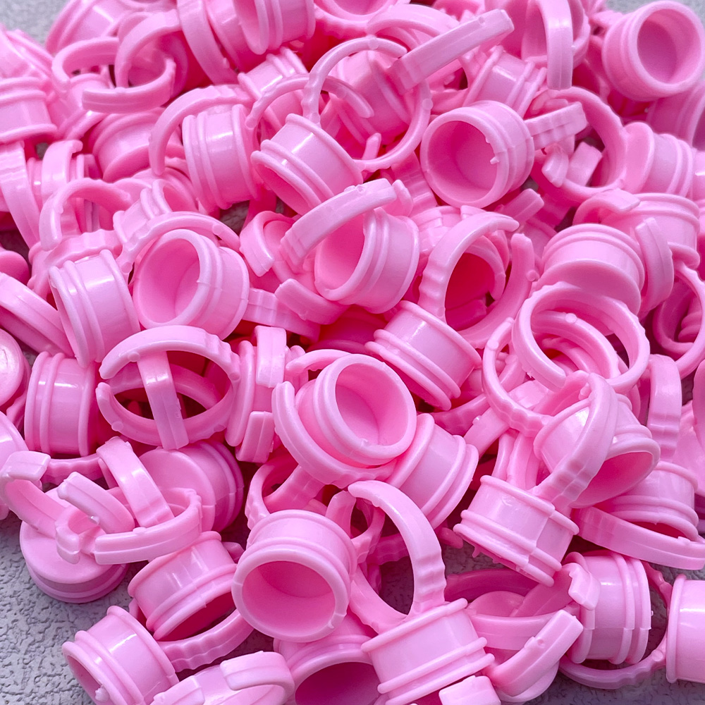 100Pcs Einweg Kleber Ring Tass – Eyelash Extension Examples Bewertung und Preis