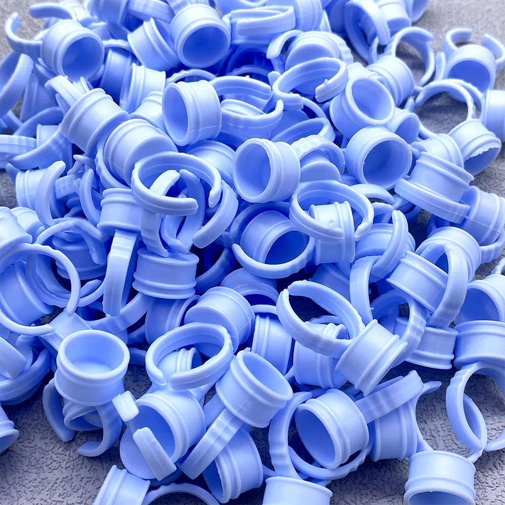 100Pcs Einweg Kleber Ring Tass – Eyelash Extension Examples Bewertung und Preis