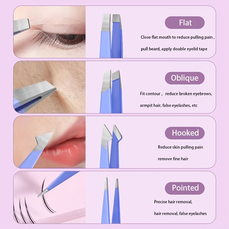 5-teiliges Set Lila Edelstahl- – Eyelash Extension Remover Bewertung und Preis