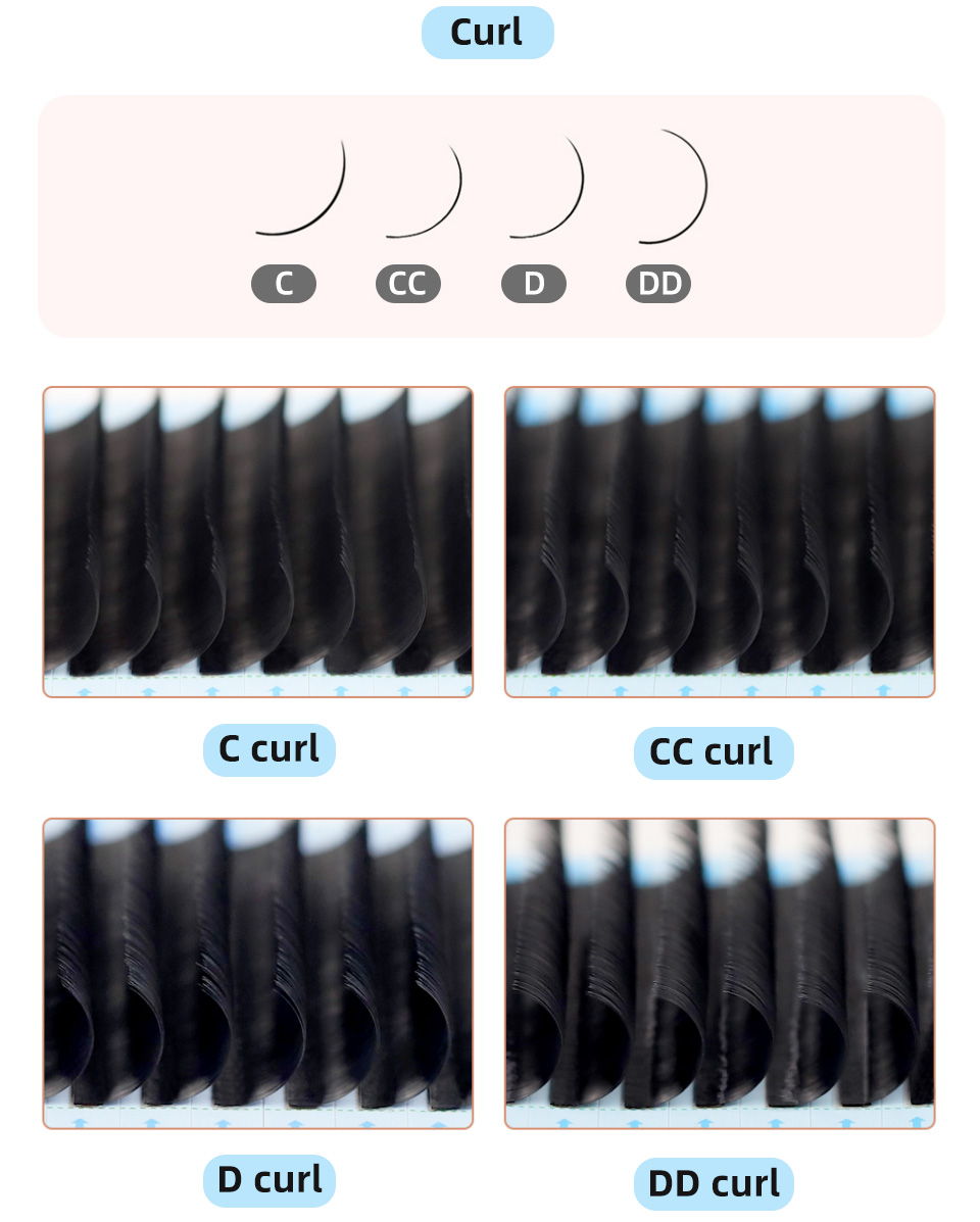 AGUUD J B C D Curl Volumen-Wim – Eyelash Extension Korea Natural Bewertung und Preis