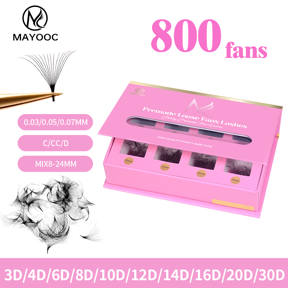 MAYOOC 800 Fächerwimpern, lose – Eyelash Extension Logo Bewertung und Preis