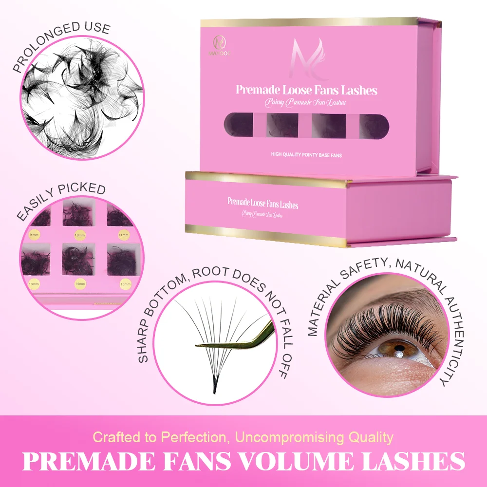 MAYOOC 800 Fächerwimpern, lose – Eyelash Extension Logo Bewertung und Preis