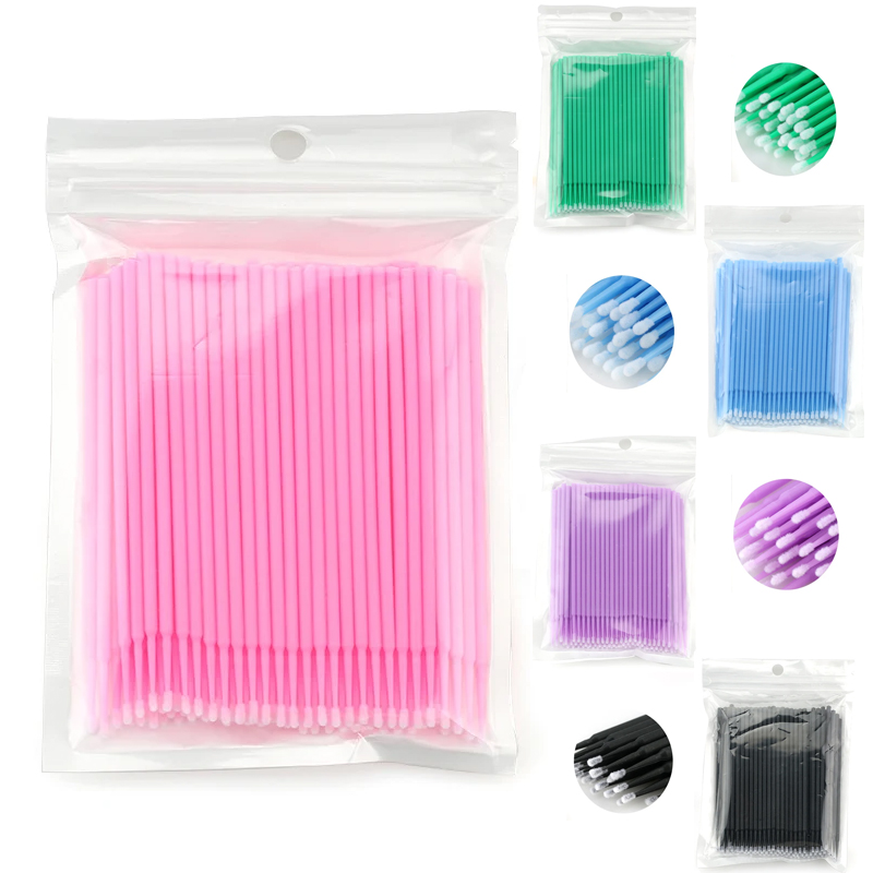 50/100PCS Einweg Micro Pinsel  – Eyelash Extension Remover Bewertung und Preis