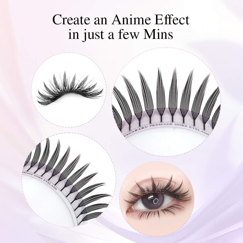 NAGARAKU Vorgefertigte Spire-W – Eyelash Extension Anime Bewertung und Preis