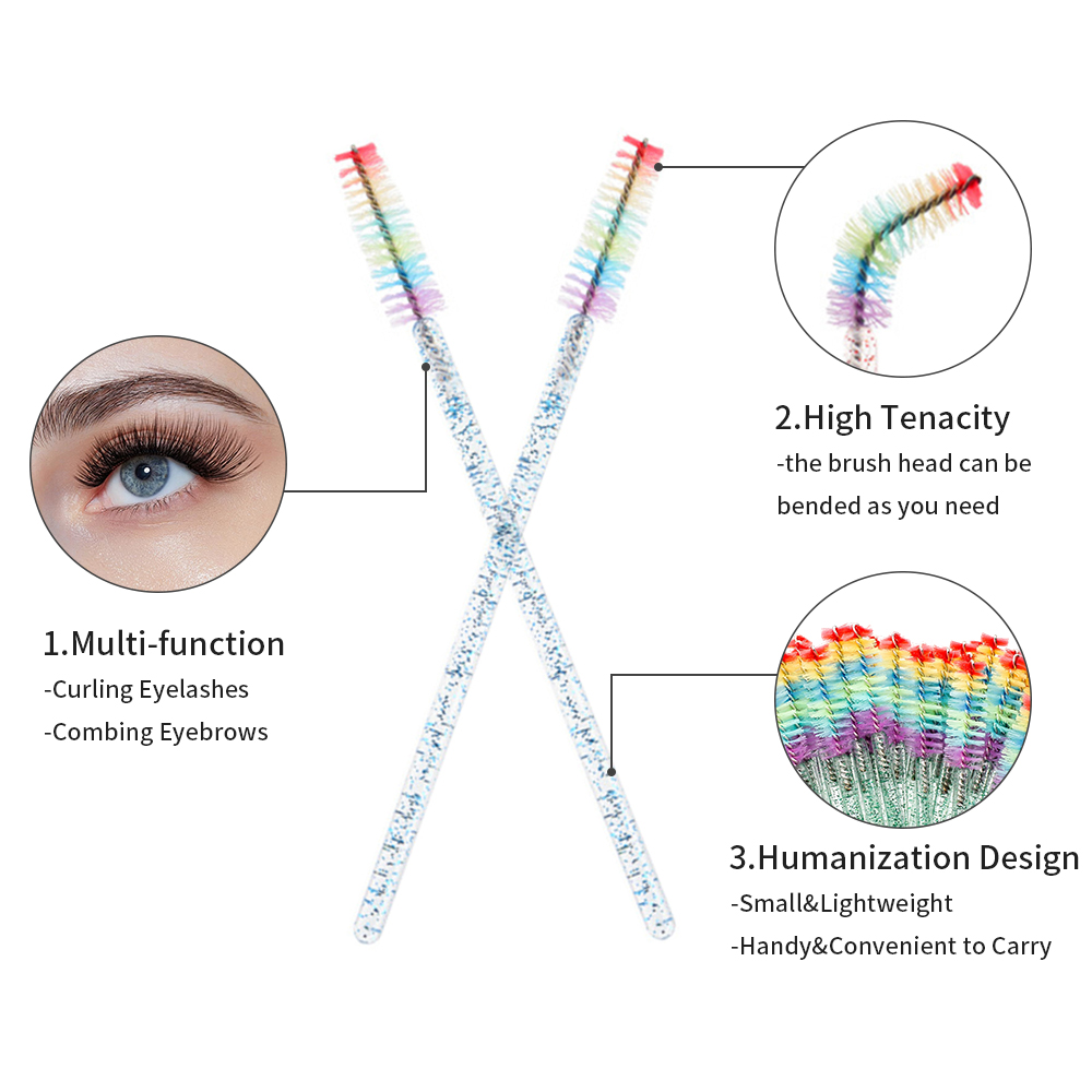 50 Stück Regenbogen-Kristall W – Eyelash Extension Examples Bewertung und Preis
