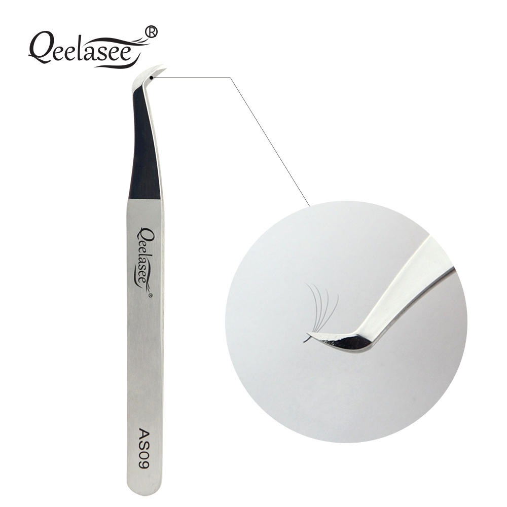 Qeelasee AS09 Edelstahl-Volume – Eyelash Extension Logo Bewertung und Preis
