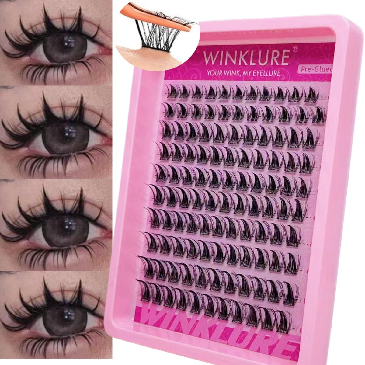 WINKLURE Selbstklebende Falsch – Eyelash Extension Volume Cat Eye Bewertung und Preis